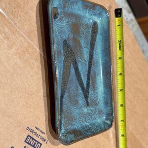 Pottery, hand made rectangular dish